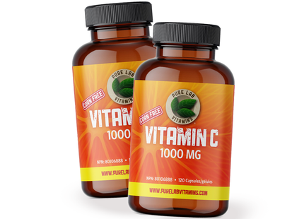 2-PACK! Pure Lab - VIT C 1000mg | 120 Vegi Caps