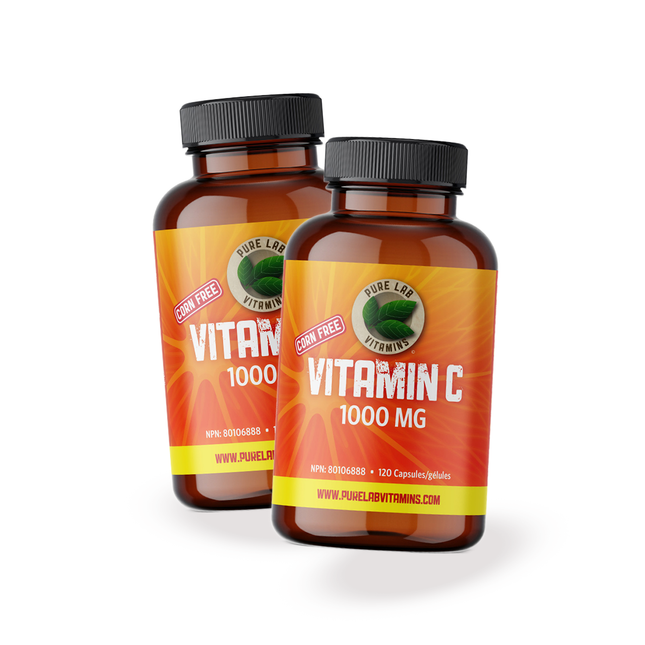 2-PACK! Pure Lab - VIT C 1000mg | 120 Vegi Caps