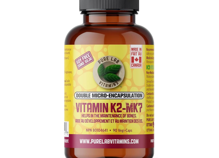 Pure Lab - Vitamin K2-MK7 - Soy Free | 90 Vegi-Caps