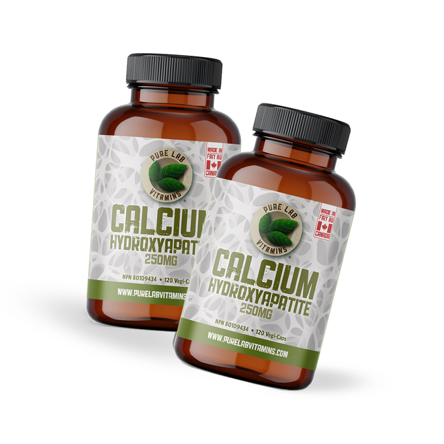 2-PACK! Pure Lab - Calcium Hydroxyapatite | 250mg x 120 Vegi-Caps