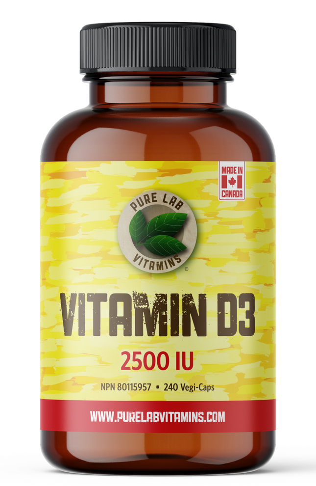 Pure Lab - Vitamin D3 Vegi-Caps - | 2500 IU x 240 Caps