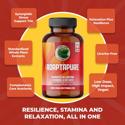Pure Lab - AdaptaPure - Promotes Relaxation | 120 Capsules