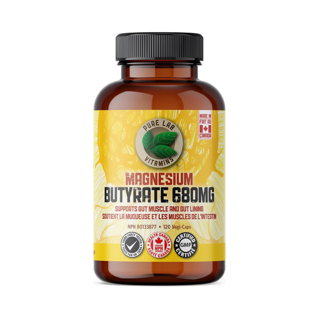 Pure Lab - Magnesium Butyrate 680 mg | 120 Capsules