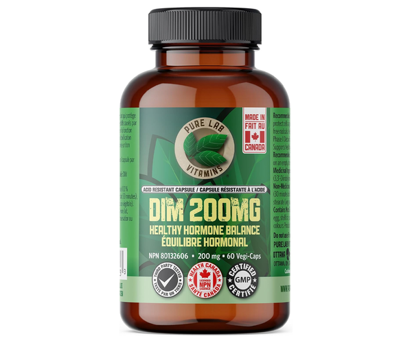 Pure Lab - DIM 200mg, Acid Resistant Caps | 60 Capsules – White Cross E ...