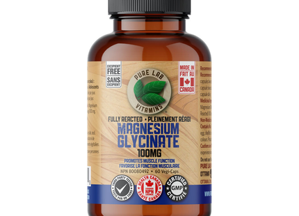 Pure Lab - Magnesium Glycinate 100 mg | 60 Capsules