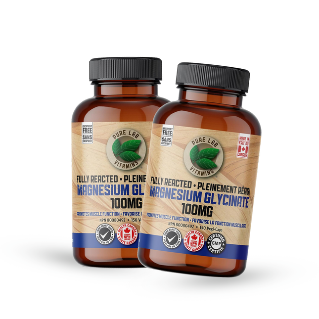 2-PACK! Pure Lab - Magnesium Fully Reacted 100 mg | 150 Capsules