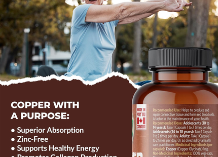 Pure Lab - Copper Glycinate 1 mg | 150 Capsules