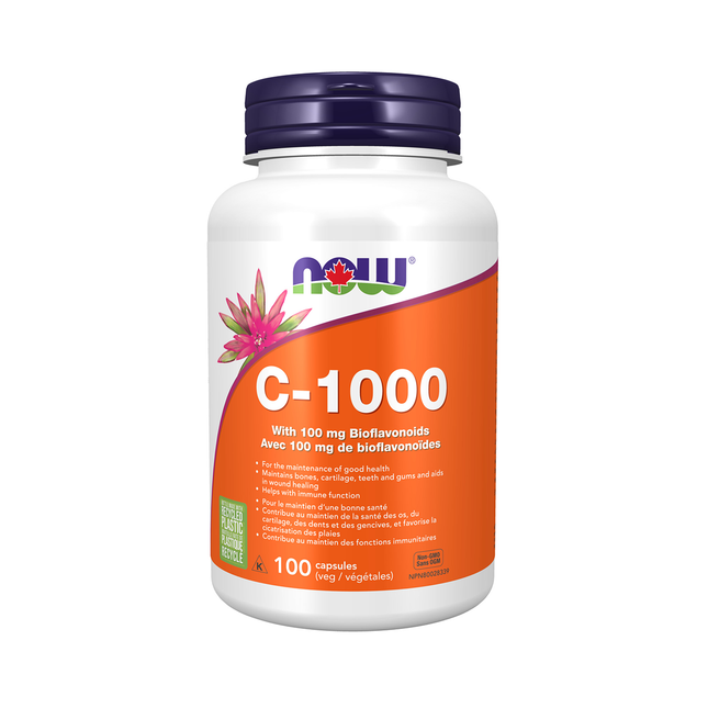 NOW C-1000 avec bioflavonoïdes | 100 capsules