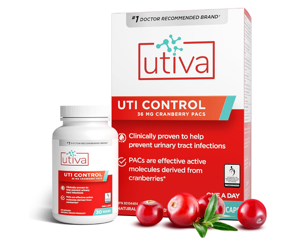 Utiva - Cranberry PACs 36 mg, UTI Prevention & Control Supplement | 30 ...