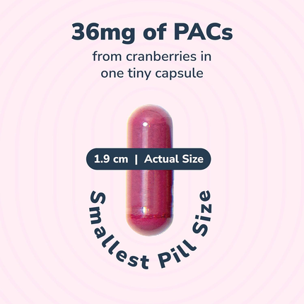 Utiva - Cranberry PACs 36 mg, supplément de prévention et de contrôle des infections urinaires | 30 capsules végétales