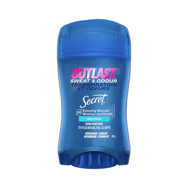 Secret - Outlast 72H Protection Clear Gel Antiperspirant - Unscented | 45 g