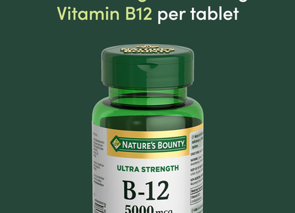 Nature's Bounty - Vitamine B12 5000 mcg | 45 comprimés