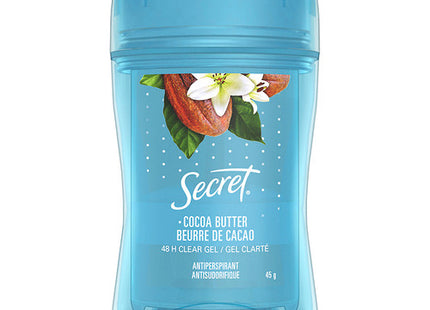 Secret Cocoa Butter 48hr Clear gel Antiperspirant | 45g