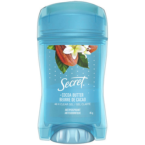 Secret Cocoa Butter 48hr Clear gel Antiperspirant | 45g