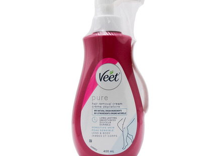 Veet - Crème Dépilatoire Pure pour Peaux Sensibles | 400 ml