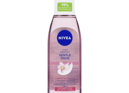 Nivea - Lotion tonique douce à l'huile d'amande pour peaux sèches et sensibles | 200 mL
