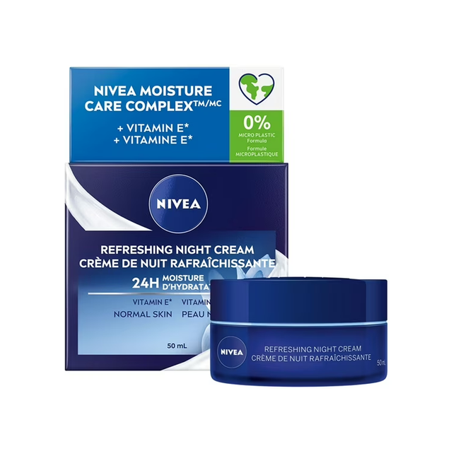 Nivea - Refreshing Night Cream, 24H Moisture | 50 mL