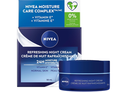 Nivea - 24H Moisture Refreshing Night Cream | 50 mL