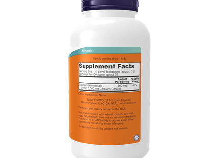 MAINTENANT CITRATE DE CALCIUM