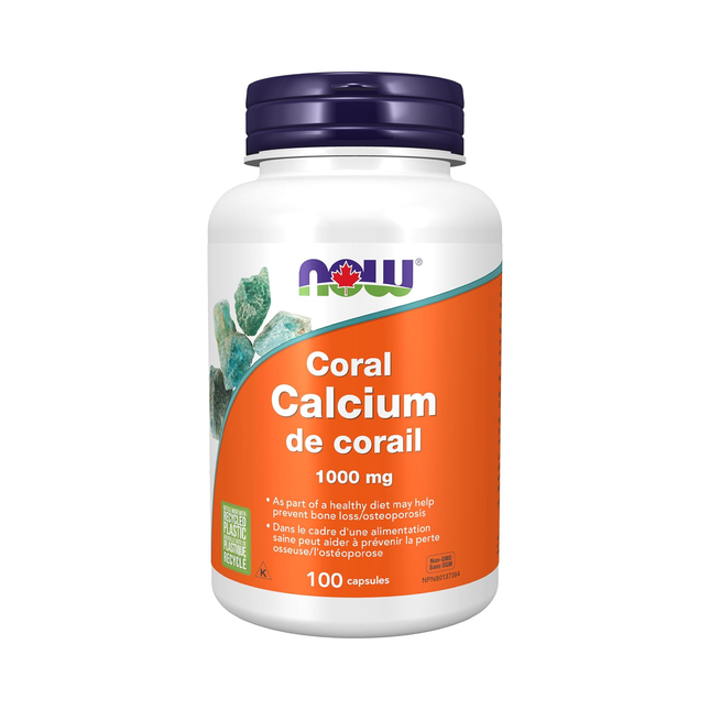 NOW Coral Calcium 1000 mg | 100 Caps