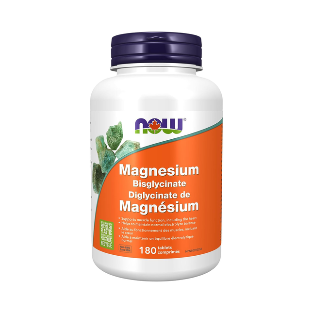 NOW - Magnesium Bisglycinate 100 mg | 180 Tablets