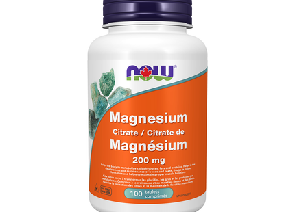 NOW - Magnesium Citrate 200mg | 100 Caps