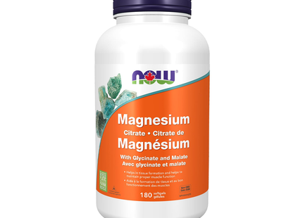 NOW - Magnesium Citrate/Glycinate/Malate 134 mg | 180 Softgels