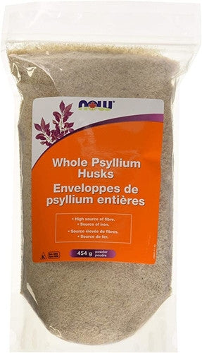 NOW Whole Psyllium Husks Powder | 454 g