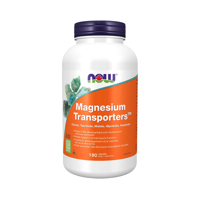 NOW - Magnesium Transporters | 180 Capsules