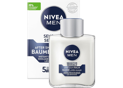 Nivea Men - Baume Après-Rasage Sensitive Anti-Irritations Instantané | 100 mL