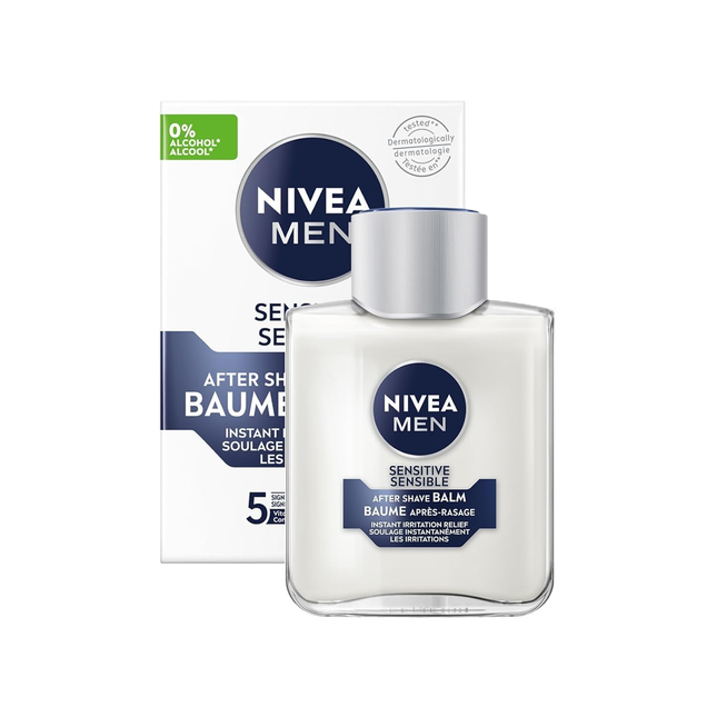 Nivea Men Sensitive Baume après-rasage – Apaisant instantané avec vitamine E | 100 ml