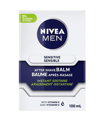 Nivea Men Sensitive Baume après-rasage – Apaisant instantané avec vitamine E | 100 ml