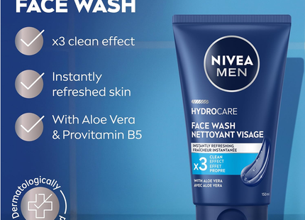 Nivea - Hydrocare Refreshing Face Wash with Aloe Vera | 150 mL