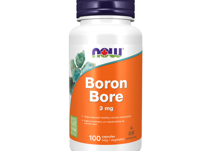 NOW - Bore 3 mg | 100 capsules végétales