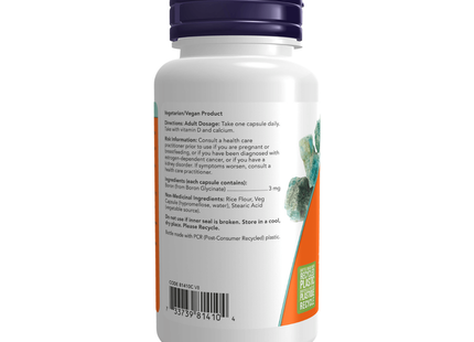 NOW - Bore 3 mg | 100 capsules végétales