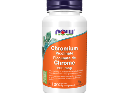 NOW - Picolinate de chrome 200 mg | 100 capsules