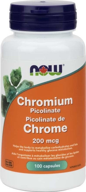 NOW Chromium Picolinate 200mg | 100 Caps
