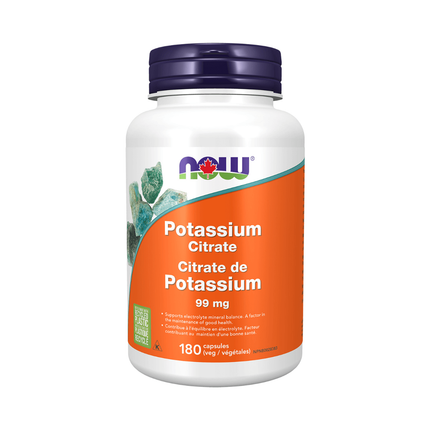 NOW - Citrate de potassium 99 mg | 180 gélules
