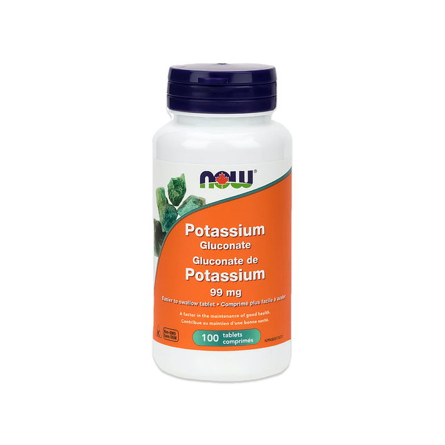 NOW - Potassium Gluconate 99mg | 100 Tablets
