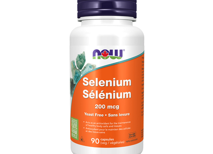 NOW Sélénium sans levure 200 mg | 90 capsules