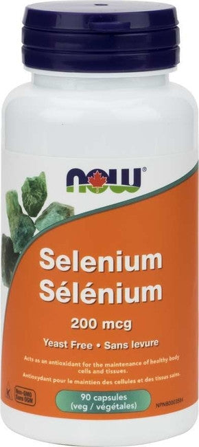 NOW Yeast Free Selenium 200mg | 90 Caps