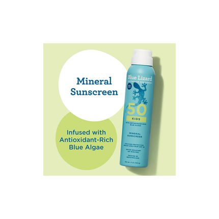 Blue Lizard - Spray solaire pour enfants FPS 50 | 142 g