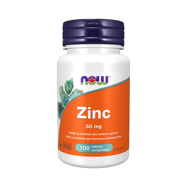 NOW - Zinc 50mg | 100 Tablets