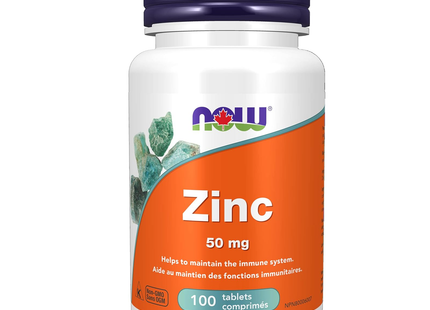 NOW - Zinc 50 mg | 100 comprimés