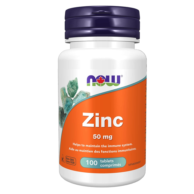 NOW - Zinc 50mg | 100 Tablets