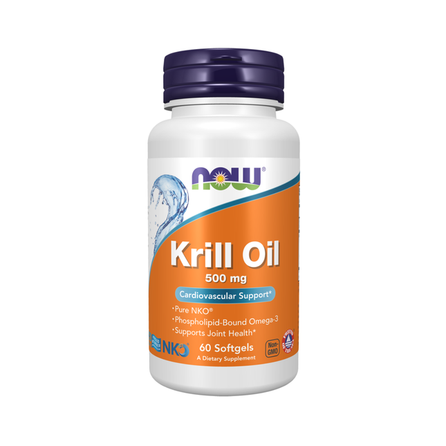 NOW - Huile de krill Neptune 500 mg | 60 gélules