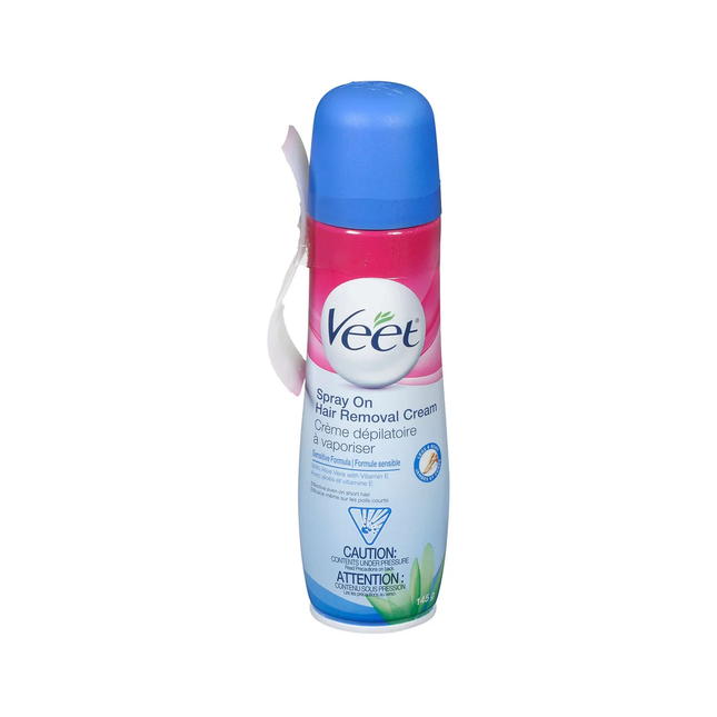Veet - Crème dépilatoire en spray - Aloe et vitamine E | 150 ml