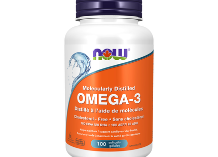 NOW - Mélange d'huile de poisson oméga-3 | 100 capsules