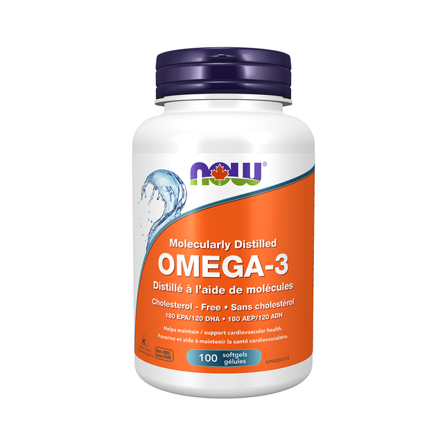 NOW - Mélange d'huile de poisson oméga-3 | 100 capsules