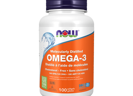 NOW - Mélange d'huile de poisson oméga-3 | 100 capsules